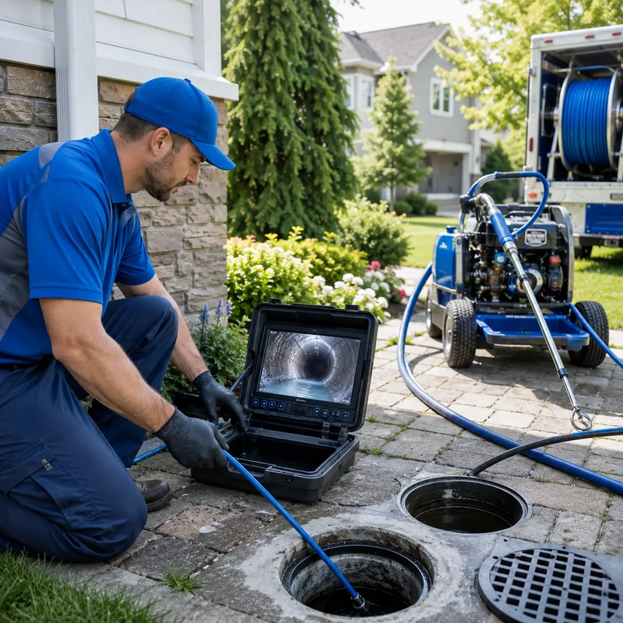 Outdoor drain cleaning professionals serving Portland, NY